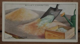 Vintage Wills Cigarette Cards Household Hints Cement Mortar No # 24 Number X1 b5 - £1.36 GBP
