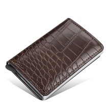New Men women smart wallet Credit Bank card holder fashion purse Aluminum alloy  - £55.04 GBP