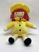 Kohls Cares For Kids Madeline Plush Doll 14” Velour Soft Toy Stuffed Doll Yellow - £5.84 GBP