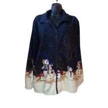 Blair Women&#39;s Size 3XLarge (no size tag) Fleece Zip Up Sweater - Vintage... - £25.74 GBP