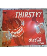 2004 Retro Coca-Cola Classic Coke Plastic Poster Sign 27.5&quot; x 24.5&quot; Thir... - £7.77 GBP