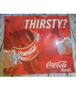 2004 Retro Coca-Cola Classic Coke Plastic Poster Sign 27.5&quot; x 24.5&quot; Thir... - £6.64 GBP