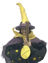 Forest Glen Winery Ad / Display Fall Halloween Witch Hanging Figure 11” Tall. - £7.86 GBP