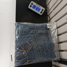 Hydraulic RN#99678 Women's Blue Cotton Stretch Denim Frayed Skirt Size 13/14 image 8