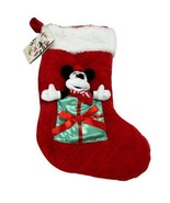 Disney Minnie Mouse Holiday Plush Present Christmas Stocking 17&quot; L NWT - £23.32 GBP