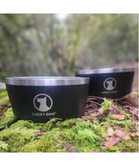 Lucky Dog Stainless Steel Dog Bowl Black 2-Pack Indulge 5 Non-Slip BPA Free - $1,045.11 MXN