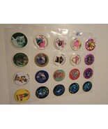 Lot Of 20 Vintage POGs Misc. Pink Elephants Panda Pals Care Bears Coca C... - $22.58