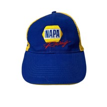 Napa Racing Hat Cap Blue &amp; Yellow Adjustable Mesh Back - £5.98 GBP