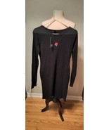 Wild Fable  Dress Women’s Knit BodyCon  Sz Large Rose Long Sleeve Stretc... - $261.42 MXN