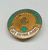 1950&#39;s Safety Council Of Greater Lansing Safe Driving Award 5 Years Enamel Pin - £27.80 GBP