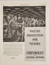 1942 Print Ad Chevrolet Auto Plant Building Pratt &amp; Whitney Airplane Engines WW2 - £13.37 GBP