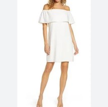 Charles Henry Women&#39;s Ivory Off Shoulder Mini Dress Back Zip XS NWOT - £24.40 GBP