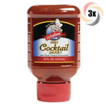 3x Bottles Woeber's Fiery Cocktail Sauce | With Fresh Ground Horseradish | 10oz - £17.45 GBP