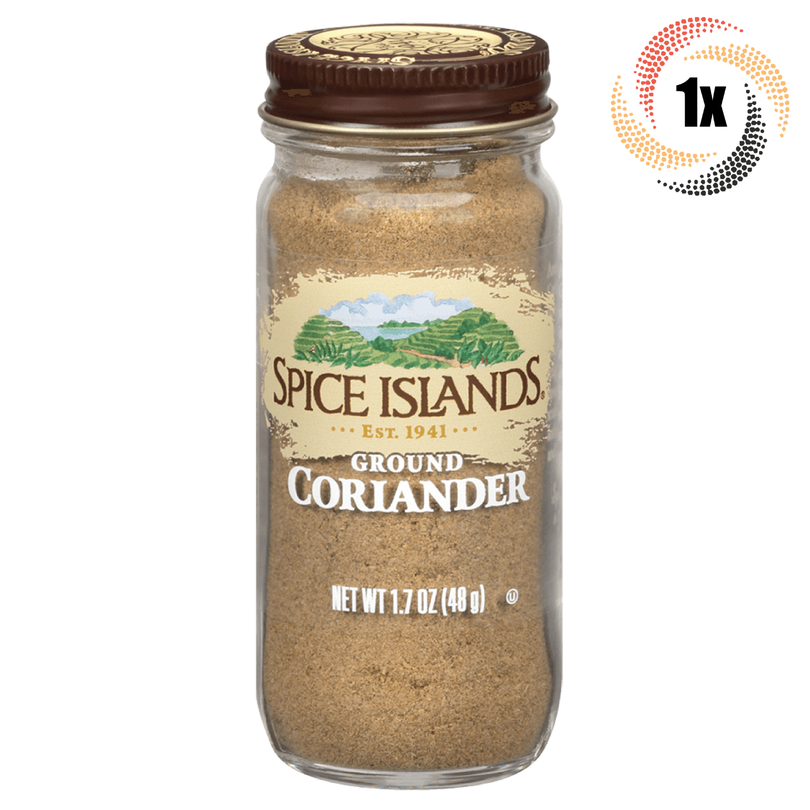 1x Jar Spice Islands Ground Coriander Seasoning | 1.7oz | Fast Shipping - $13.86
