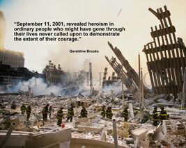SEPTEMBER 11, 2001 911 TRIBUTE QUOTE GERALDINE BROOKS PHOTO PRINT VARIOU... - $4.79+
