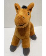 Melissa and Doug Horse Pony Plush 8&quot; Brown Chestnut Feed Groom Stuffed A... - £6.08 GBP