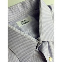 Fray Men Dress Shirt Purple Made In Italy Long Sleeve Button Up Size 17 ... - $59.32