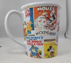Disney Minnie Movie Poster Comics 16 Oz. Coffee/ Tea Mug Disney Store EUC!! - £15.17 GBP