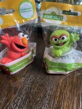 Playskool Sesame Street Friends Oscar The Grouch Elmo Mini Figurine Toys Lot - £10.94 GBP