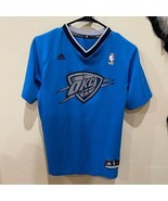 Adidas OKC Thunder Jersey Youth Large Blue Westbrook 0 NBA Basketball - $467.22 MXN