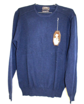 VTG 70s Puritan Merino Wool Zeph Ring Sweater Navy Blue NWT L - $59.35