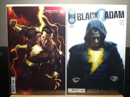 Two DC Comic Books 2022 BLACK ADAM #1 Cover A &amp; Parillo Variant FIRST MALIK - $6.75