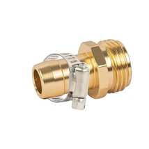 Garden Hose Repair Connector with Clamps 5/8&quot; Barb x 3/4&quot; Male Thread - £4.45 GBP