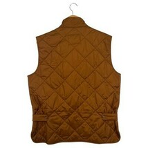J Crew Walker Vest Mens Medium Brown Quilted Outerwear Full Zip Outdoors... - $36.62