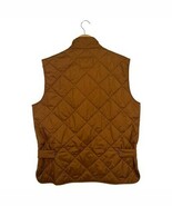 J Crew Walker Vest Mens Medium Brown Quilted Outerwear Full Zip Outdoors... - $51.39 CAD