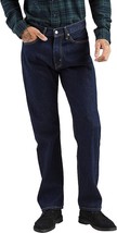 Levi&#39;s 505 Regular Fit Jeans Mens 34x32 Blue Straight Leg 100% Cotton NEW - £38.85 GBP
