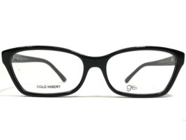 Genesis Brille Rahmen G5030 001 BLACK Poliert Cat Eye Voll Felge 53-15-135 - £44.36 GBP