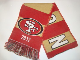 2012 San Francisco 49ers &quot;GO NINERS&quot;  Scarf  - £15.73 GBP