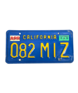 California License Plate 082 MIZ Blue Yellow April 1978 &quot;The Miz&quot; WWE Wr... - $1,319.03 MXN