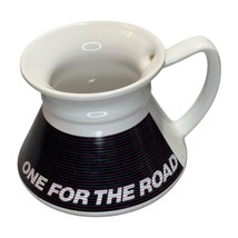 Vintage 1980s One For The Road No Spill Wide Base Travel Coffee Mug Ceramic - £17.76 GBP