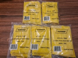 Lot Of 5 Ironwear Latex Hazmat Boot Covering 2XL 9260 - $465.29 MXN