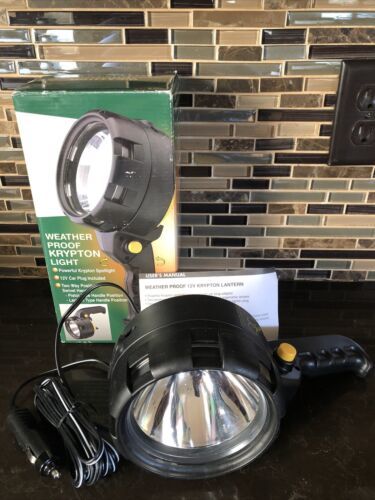 Weather Proof Krypton Power Hunting Fishing Camping SPOT Light 12V Car P... - $12.61