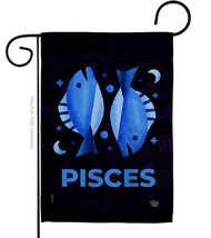 Pisces Garden Flag Zodiac 13 X18.5 Double-Sided House Banner - $19.97