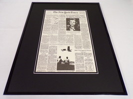 New York Times July 8 1981 Framed 16x20 Front Page Poster Sandra Day O&#39;Connor - £62.31 GBP