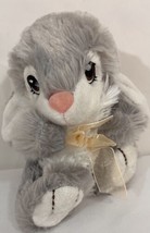 Dandee Large Eyed Bunny Rabbit Stuffed Plush 7 inches Big Ears Bow Easter Basket - £8.90 GBP
