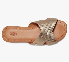 UGG Sandals “Kenleigh Slide” NWOB Size 6 Gold - $64.66