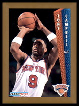 1992-93 Fleer #394 Tony Campbell New York Knicks - £1.53 GBP