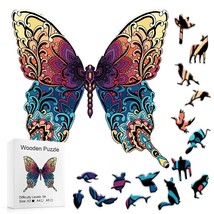 Wooden Jigsaw Puzzle Butterfly  A4  Medium Size  Size Appx 7.87 x 7.87 - £12.67 GBP