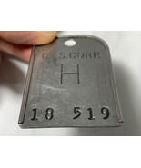 Vintage C.I.S. Corp ID / Badge / Hang Tag / Identification Tool Equipmen... - €11,21 EUR