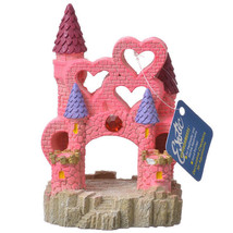 Exotic Environments Heart Castle Pink Aquarium Ornament - £23.88 GBP