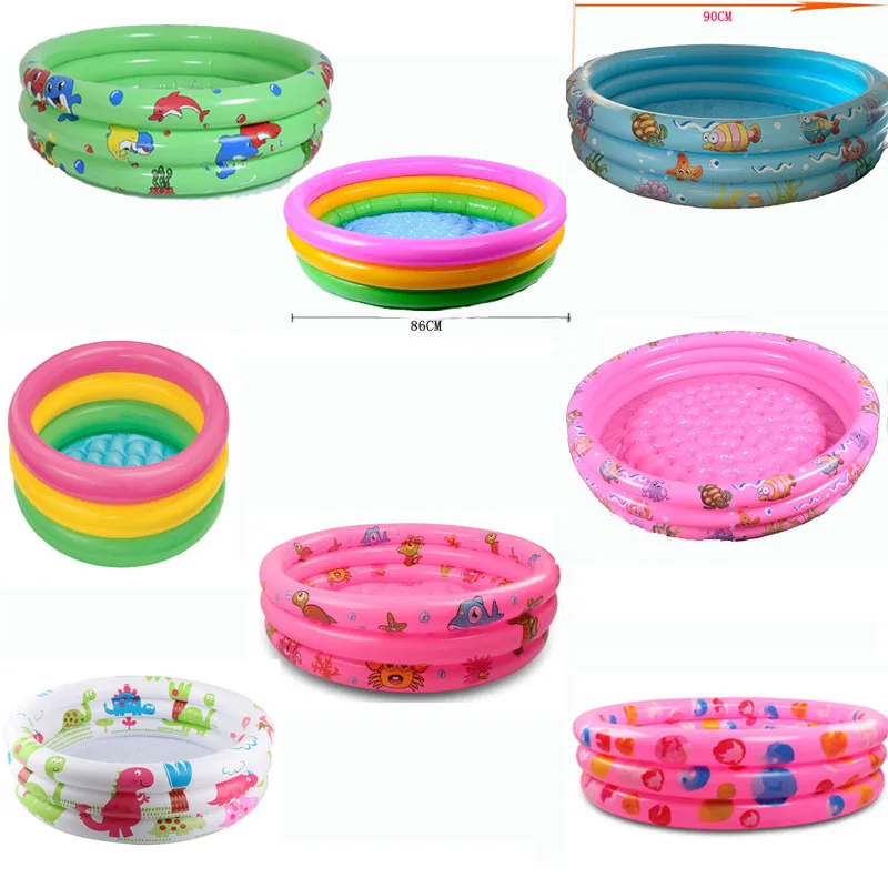 Rainbow Baby Inflatable Round Swimming Pool for 0-3 Years Old PVC Float  - £21.11 GBP+