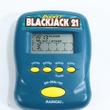 Pocket Blackjack 21 Radica 1997 Hand-Held Electronic Game 1 AA Battery - £7.19 GBP