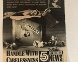 Eyewitness News 5 Print Ad Handle With Carelessness TPA4 - $5.93