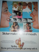 Vintage Yardley Slicker Lip Polish Print Magazine Advertisement 1971  - $4.99