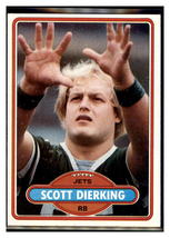 1980 Topps Scott Dierking New York Jets Football Card - Vintage NFL Collectible  - £4.65 GBP