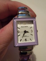 Paul Jardin Womens Watch Cuff Lavender Quartz Japan Water Resistant - £10.46 GBP